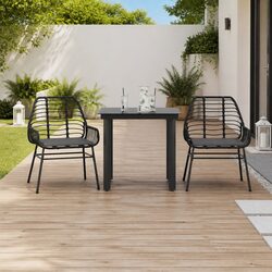 Friendly 3 Piece Garden Dining Set for Your Patio