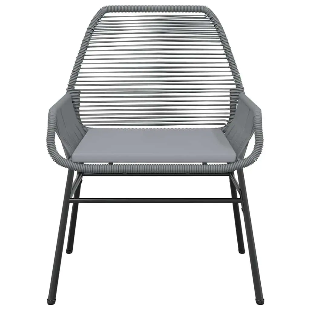 Garden Dining Set 7 Piece Outdoor Furniture PE Rattan Chair Table Patio Grey