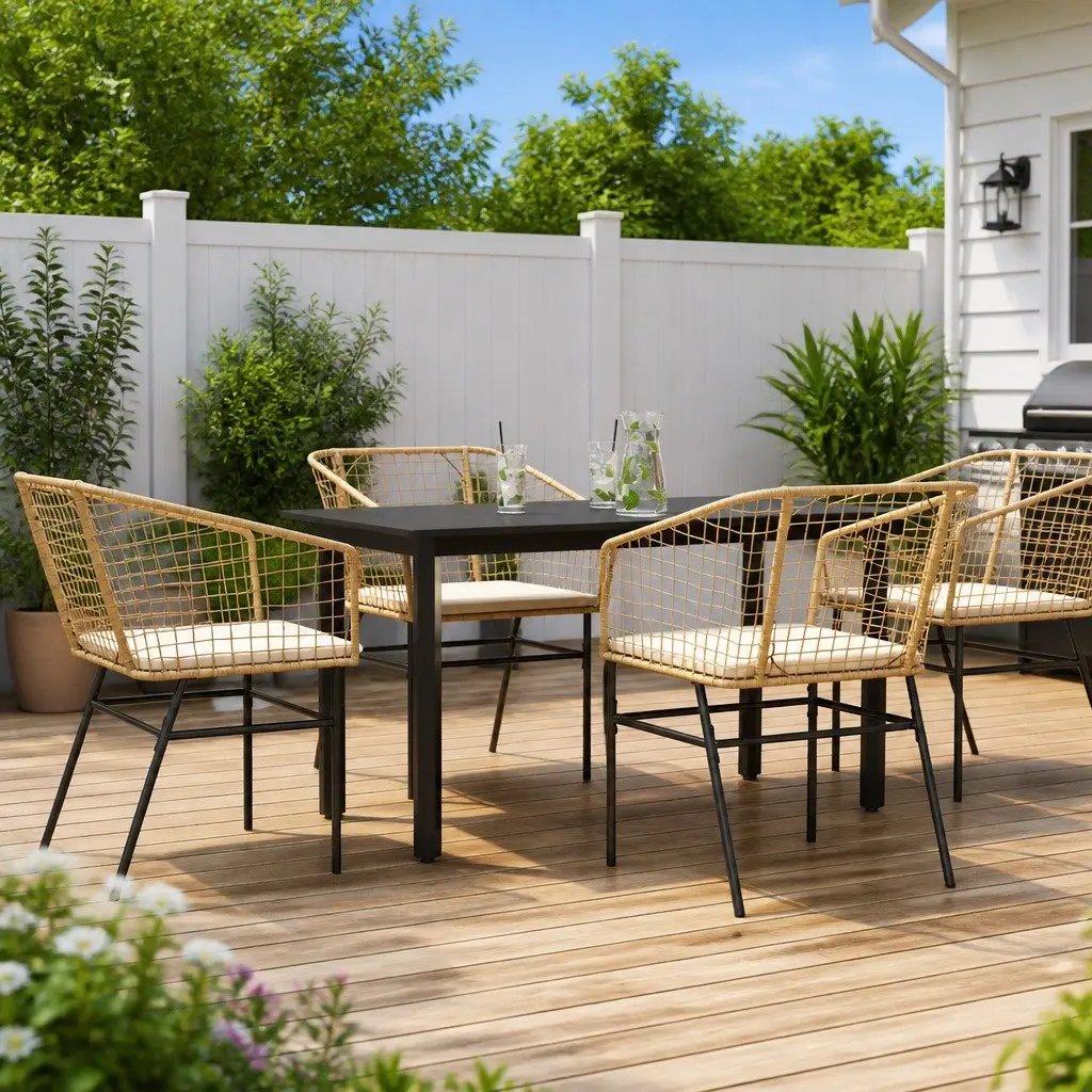 Brown Garden Dining Set