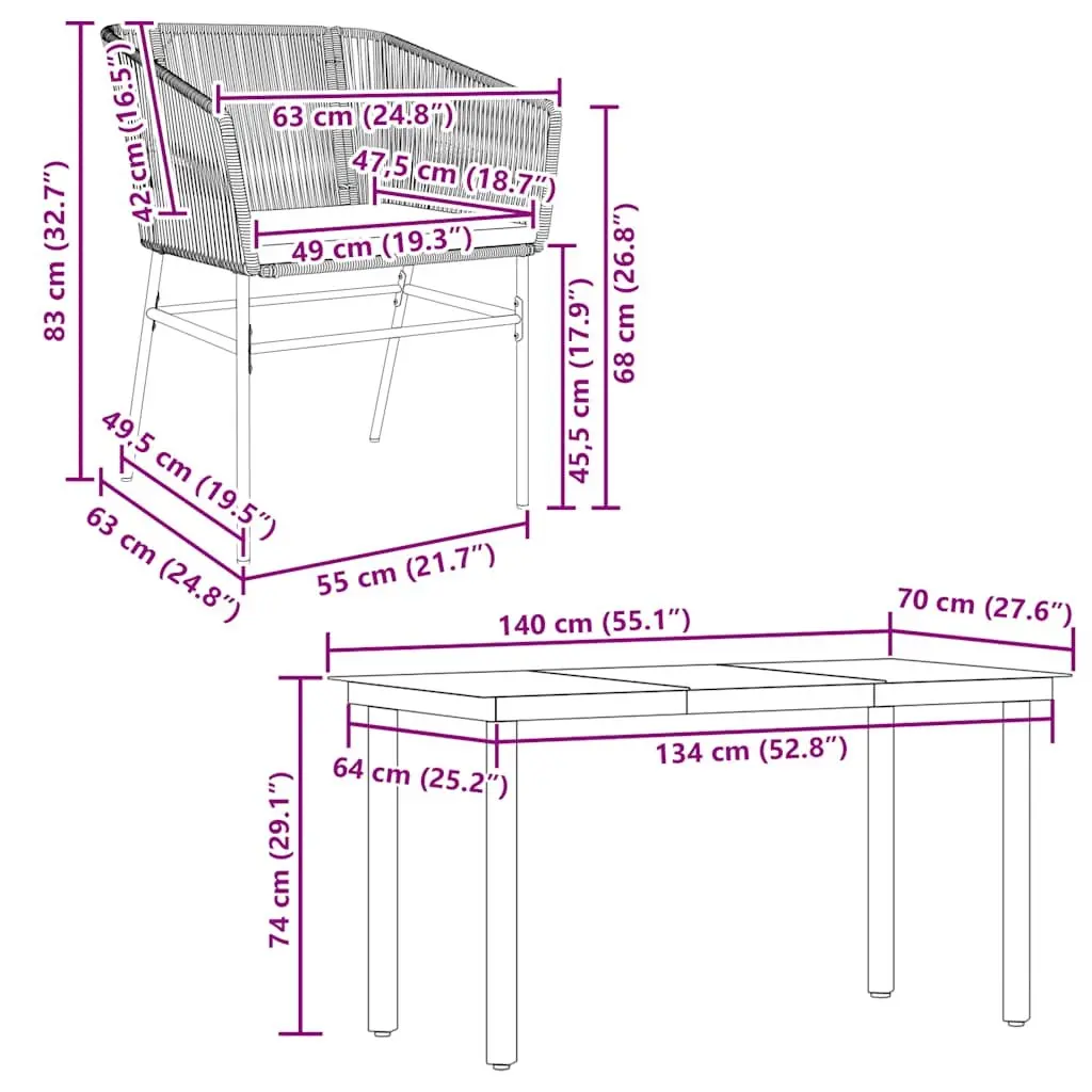 Garden Dining Set 5 Piece Outdoor Furniture Black Rattan Tempered Glass Table with Cushions