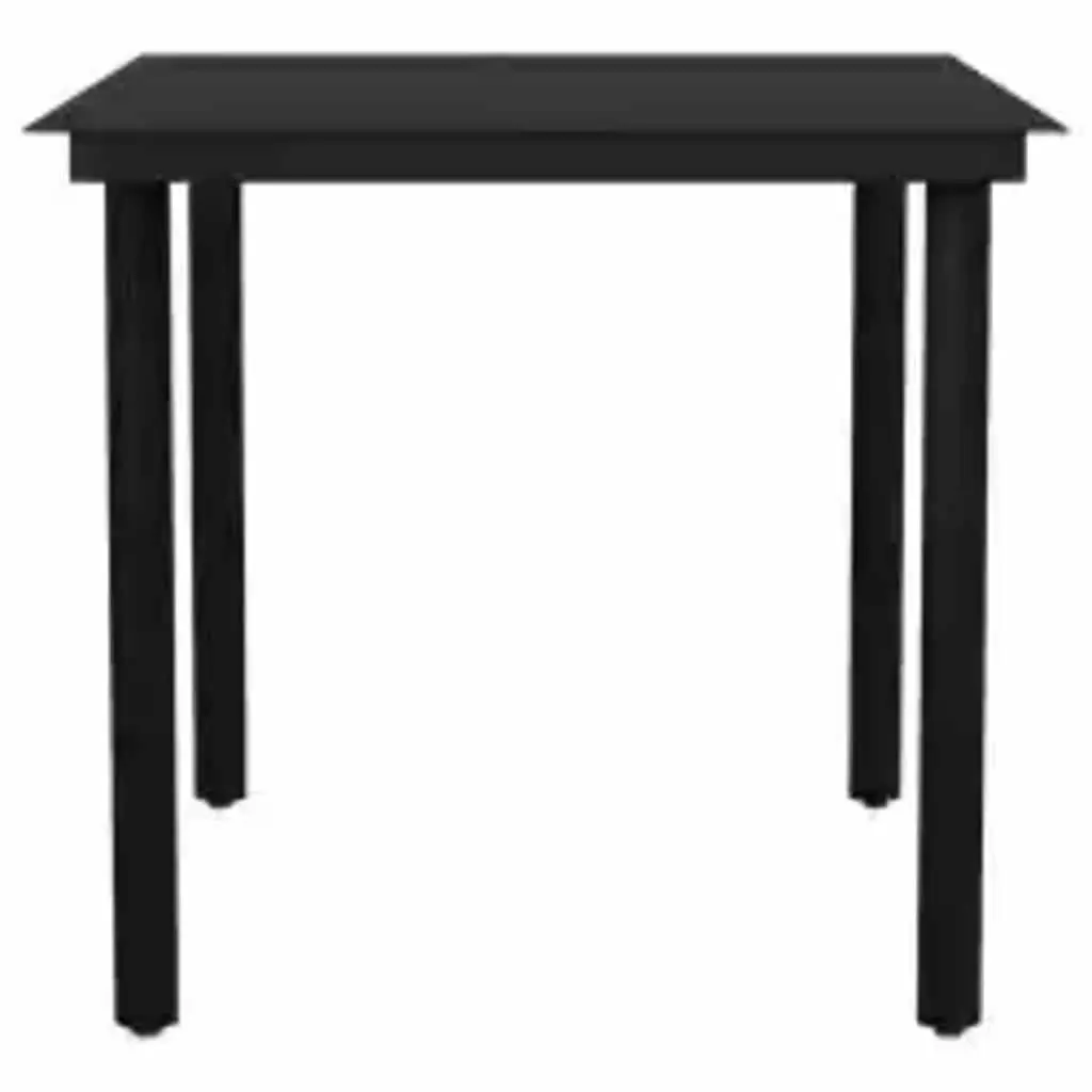 Garden Dining Set Brown Poly Rattan 3 Piece Outdoor Furniture Patio Table Chairs