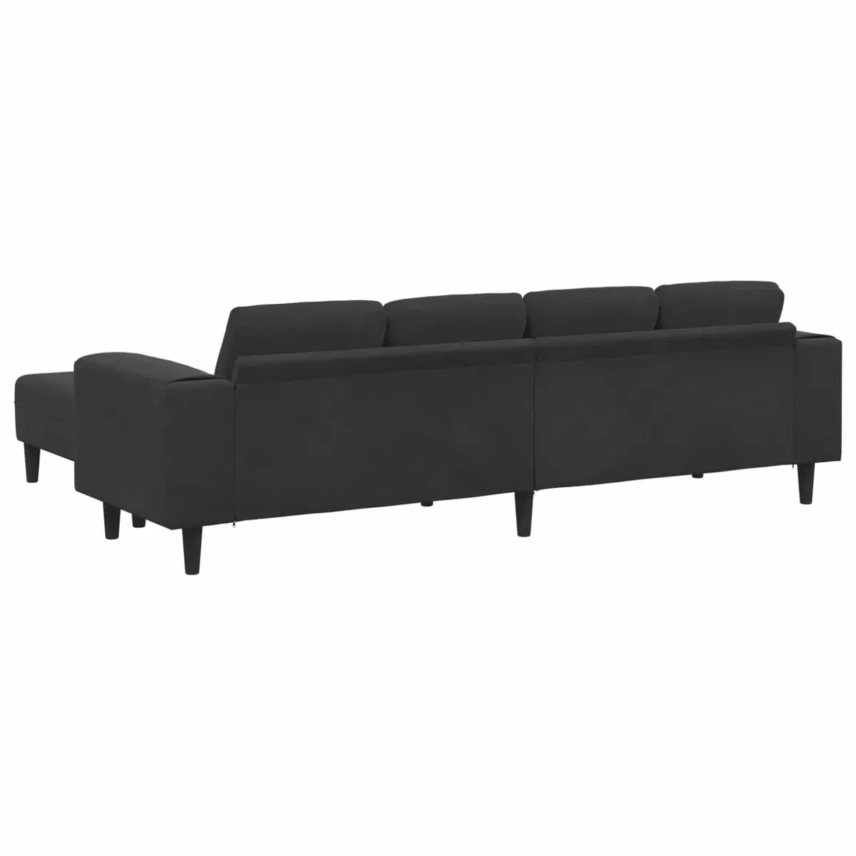 3 Piece Black Sofa Set