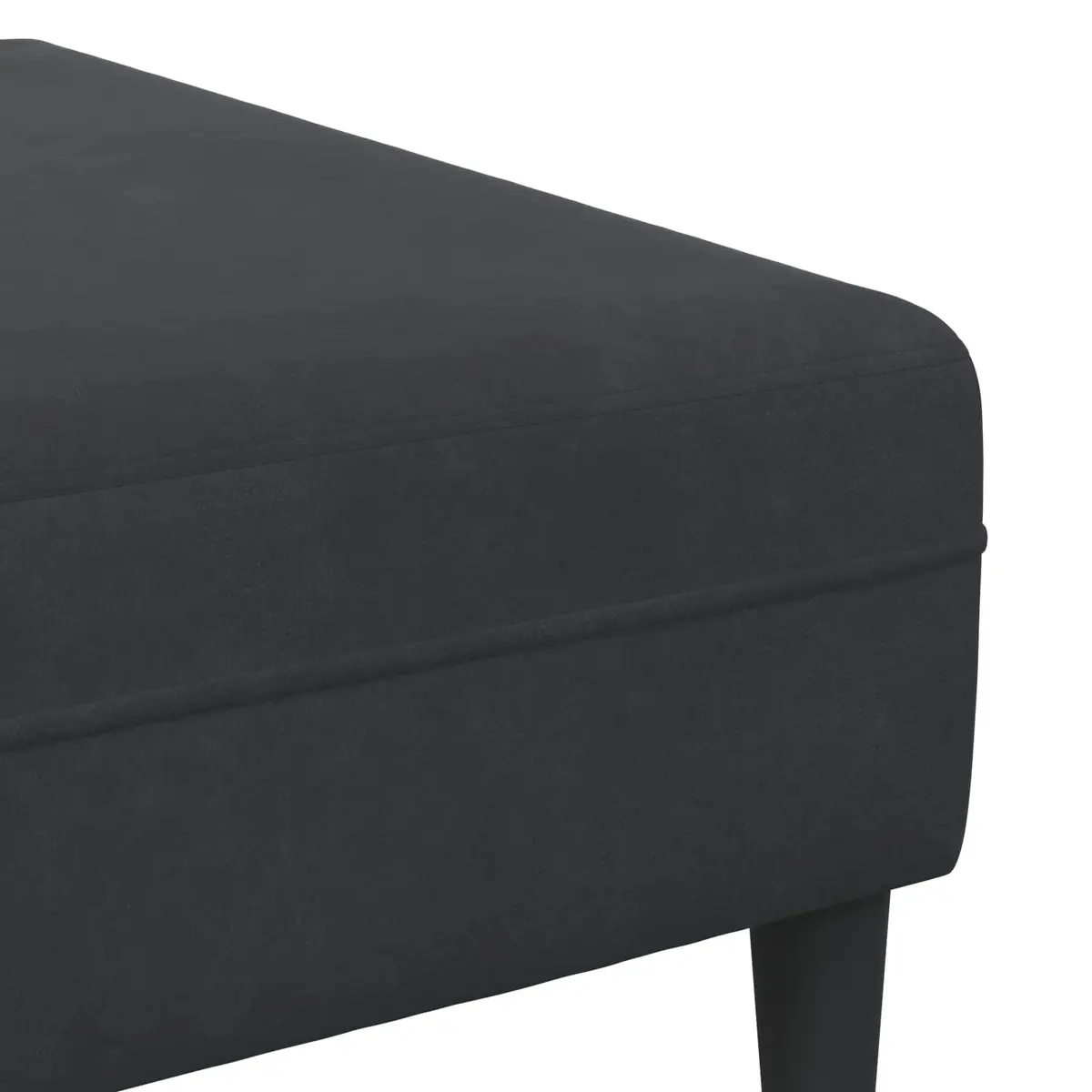3 Piece Black Sofa Set