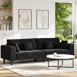 Your New Favorite Sofa: Black Velvet with Spring Cushion