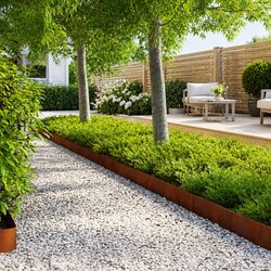 Friendly Garden Edging - 50 Pieces of Weathering Steel
