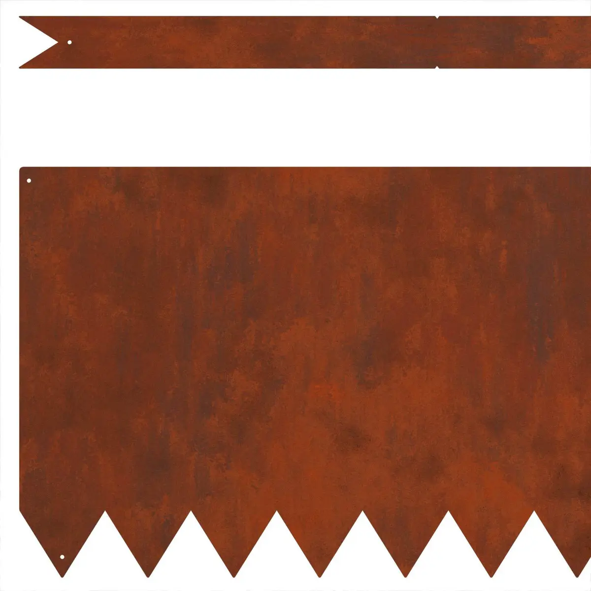 Garden Edging Weathering Steel Rusty Brown 100 x 30 cm 30 Pieces
