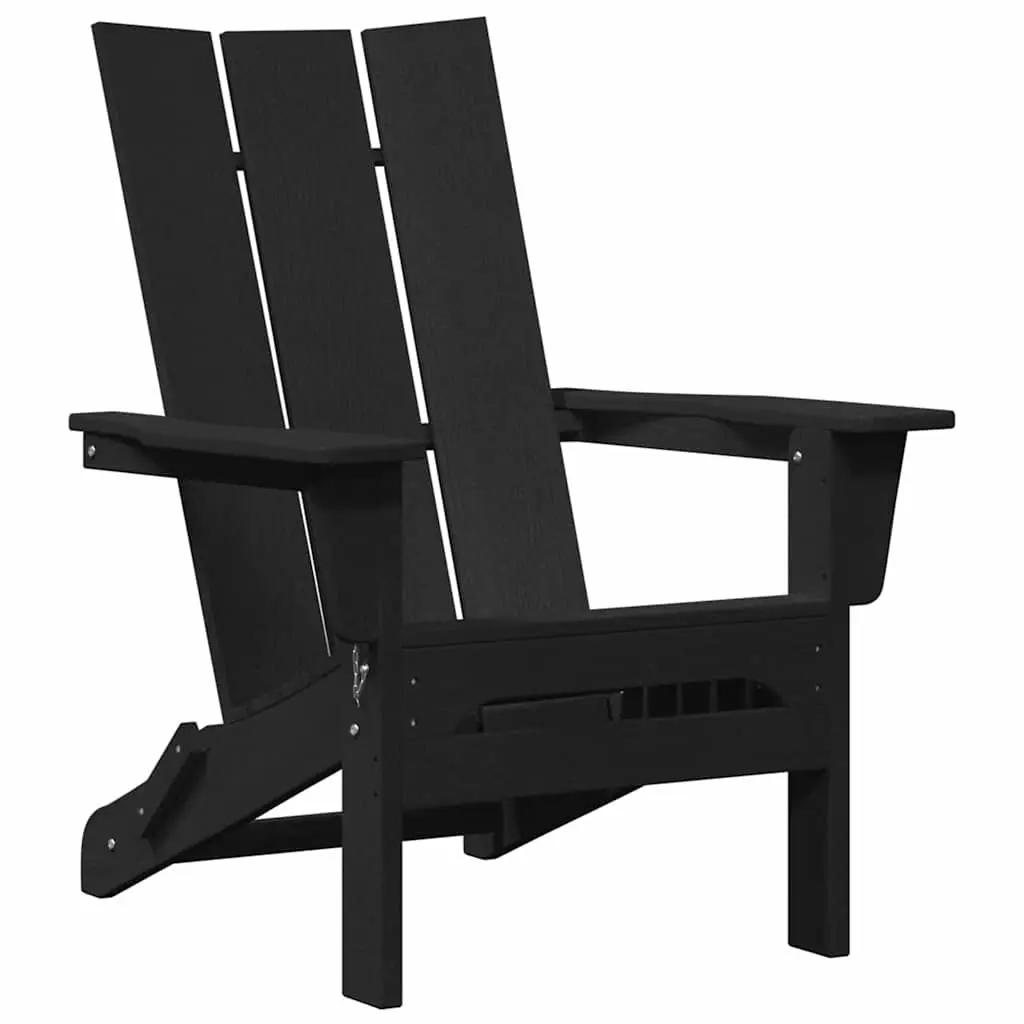 Outdoor Chair Set of 2 Modern Garden Seating Black Contemporary Design Armrests