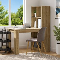 Welcoming Writing Desk with Shelves for Everyday Use