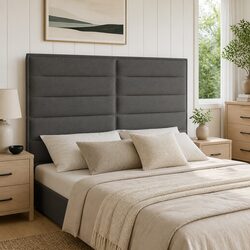 Your Perfect Dark Grey Headboard: Adjustable and Modern