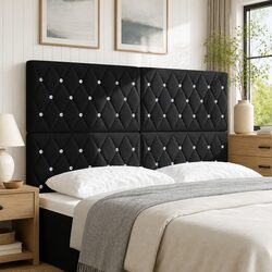 Your Perfect 160cm Black Velvet Headboard Awaits