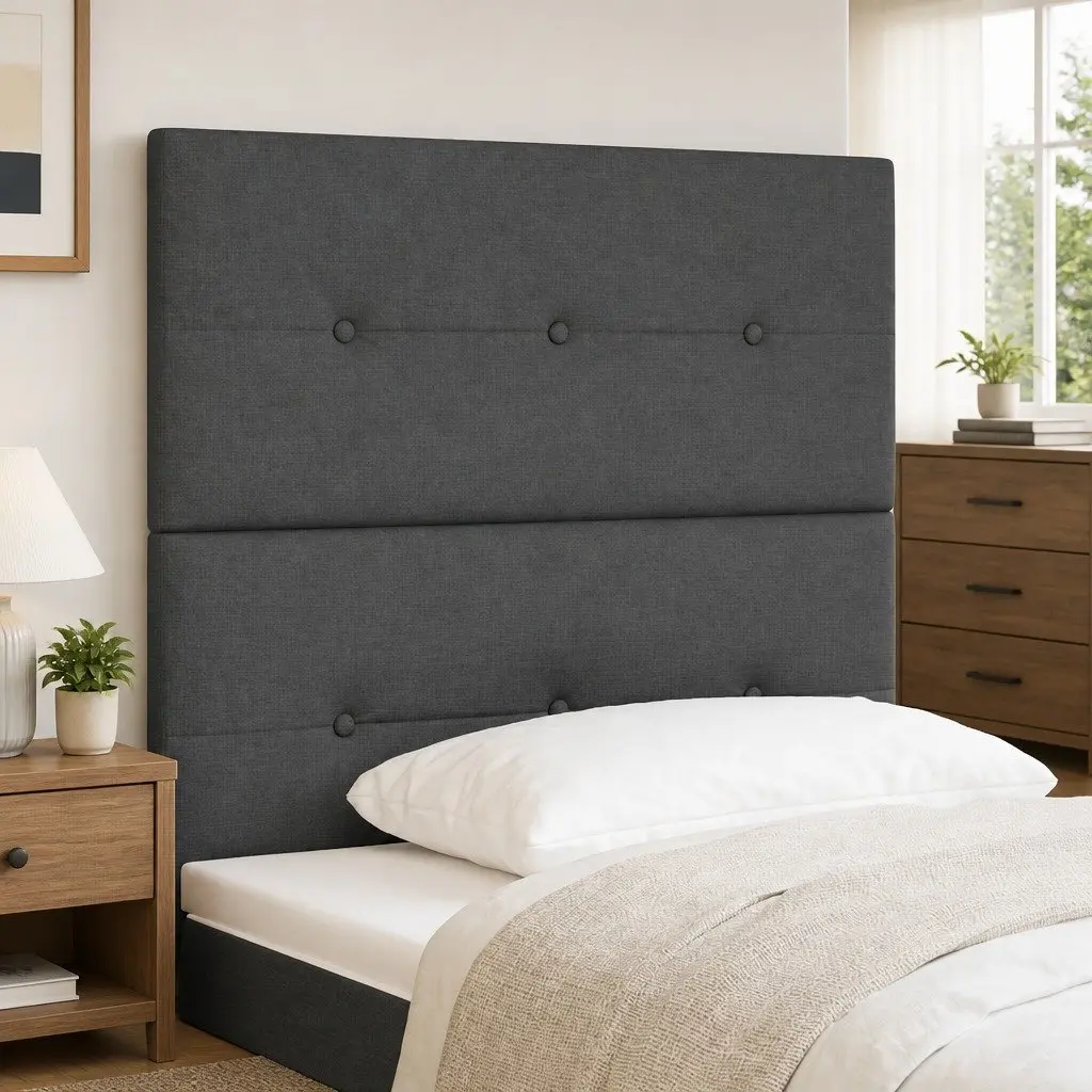 Grey Height-Adjustable Headboard