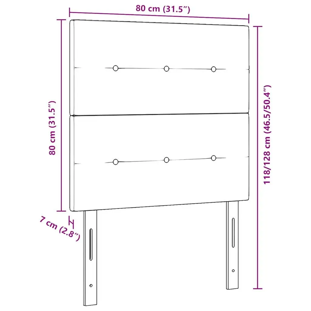 Grey Height-Adjustable Headboard