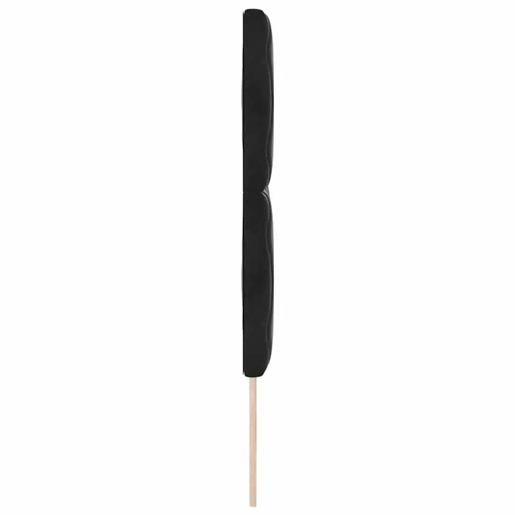 Black Velvet Headboard 144cm Modern Bedroom Upholstered Adjustable Sleep