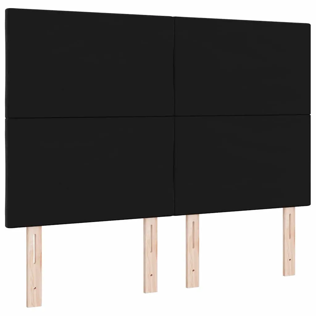 Black Velvet Headboard 144cm Modern Bedroom Upholstered Adjustable Sleep