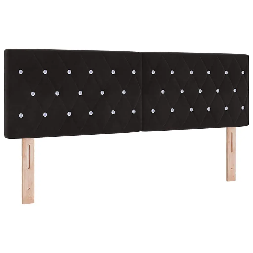 Box Spring Bed in Black and White