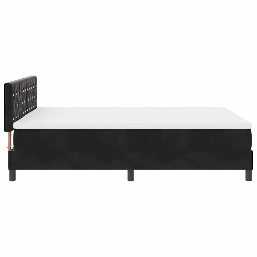 Box Spring Bed in Black and White