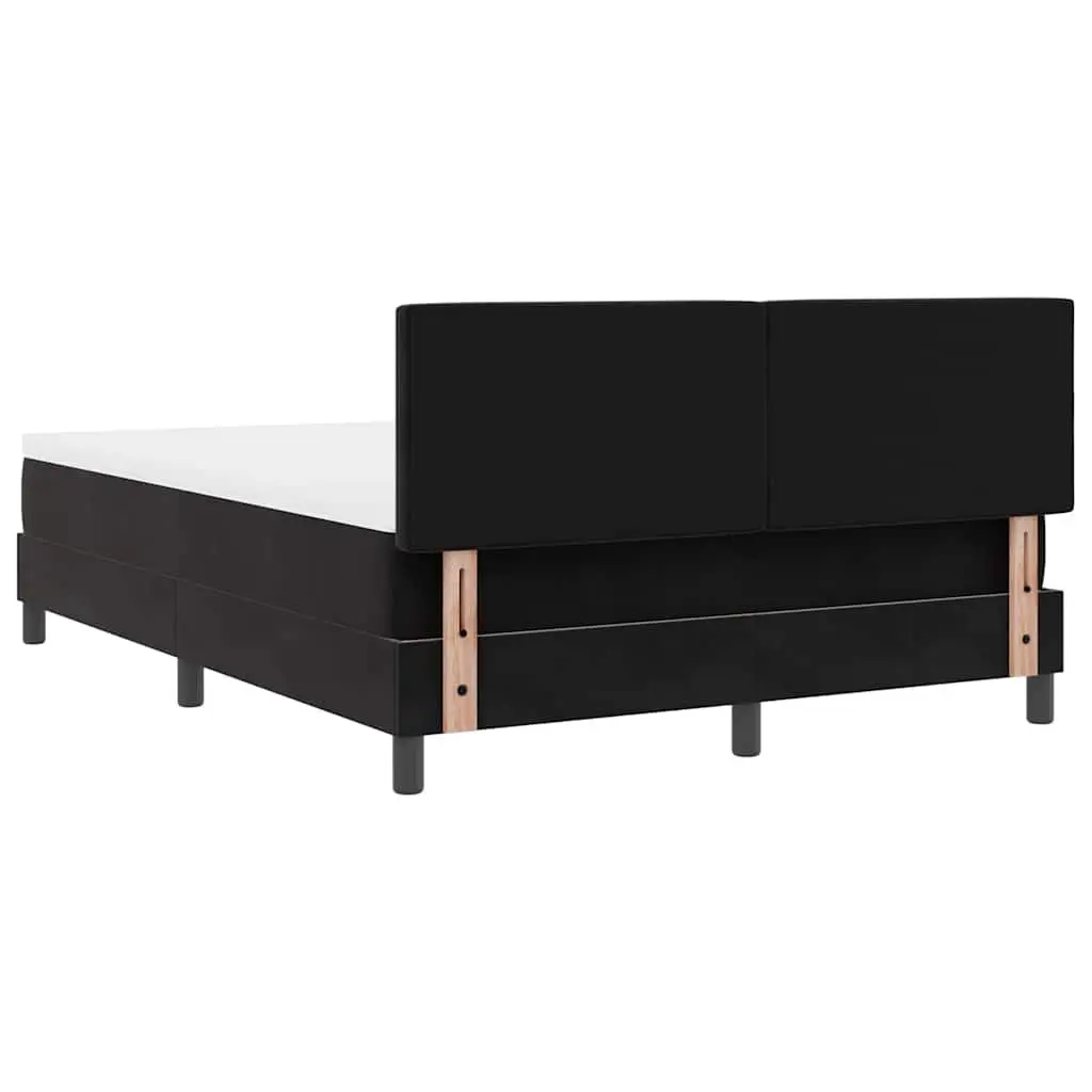 Box Spring Bed in Black and White