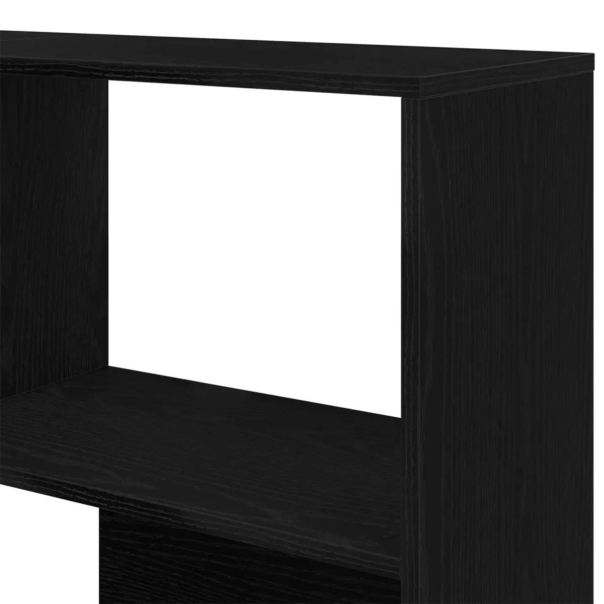 Engineered Wood Wardrobe 6-Tier Storage Cabinet Black Oak 85 x 85 x 140 cm