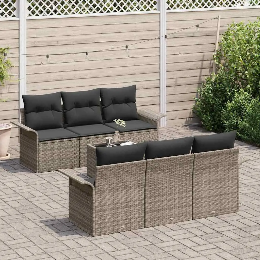 7-Piece Outdoor Sofa Set in Grey