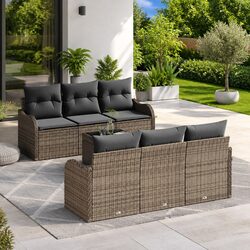 Create a Cozy Outdoor Space with This Grey Sofa Set
