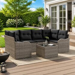 Your Friendly Grey Outdoor Garden Sofa Set Awaits