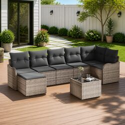 Your Perfect Outdoor Companion: 8-Piece Sofa Set