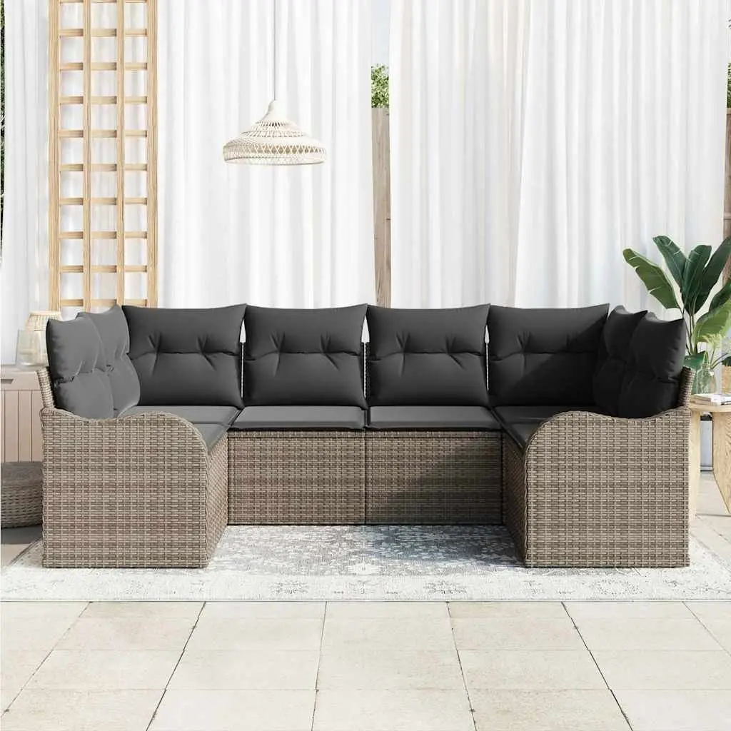 Garden Sofa Set Modular Grey Outdoor Furniture Sectional