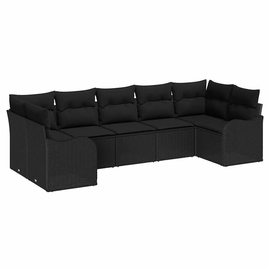 Black Modular Garden Sofa Set
