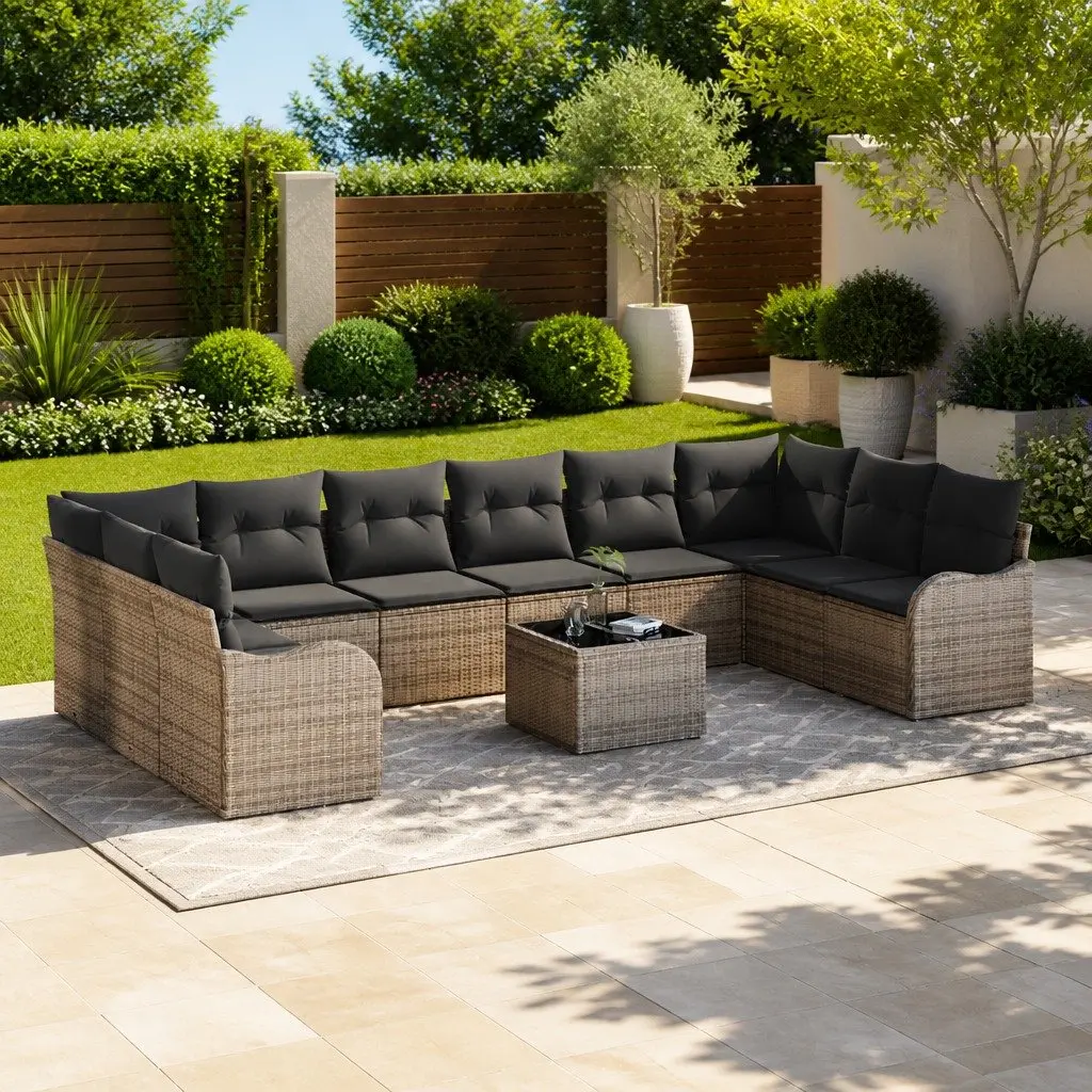 Grey Garden Sofa Set for Outdoor Fun
