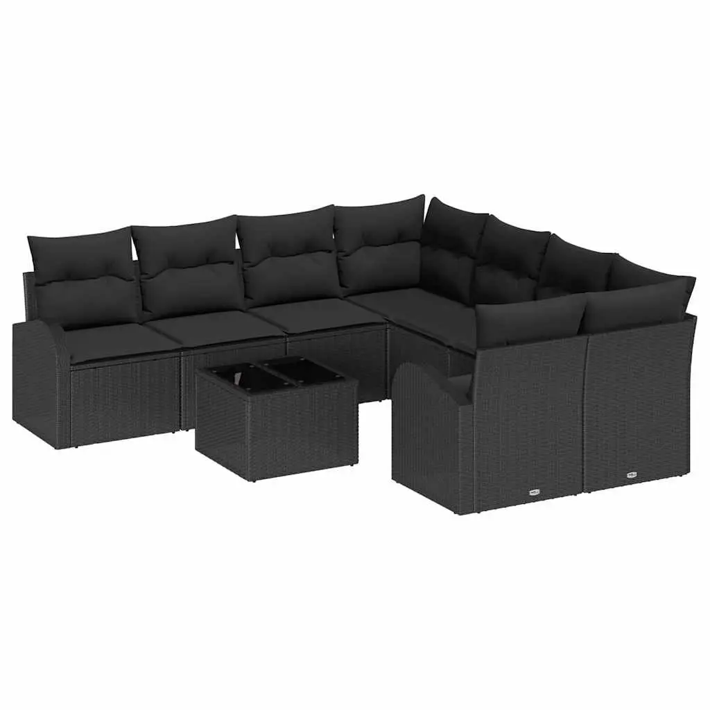 Outdoor Seating with a Black Modular Sofa Set