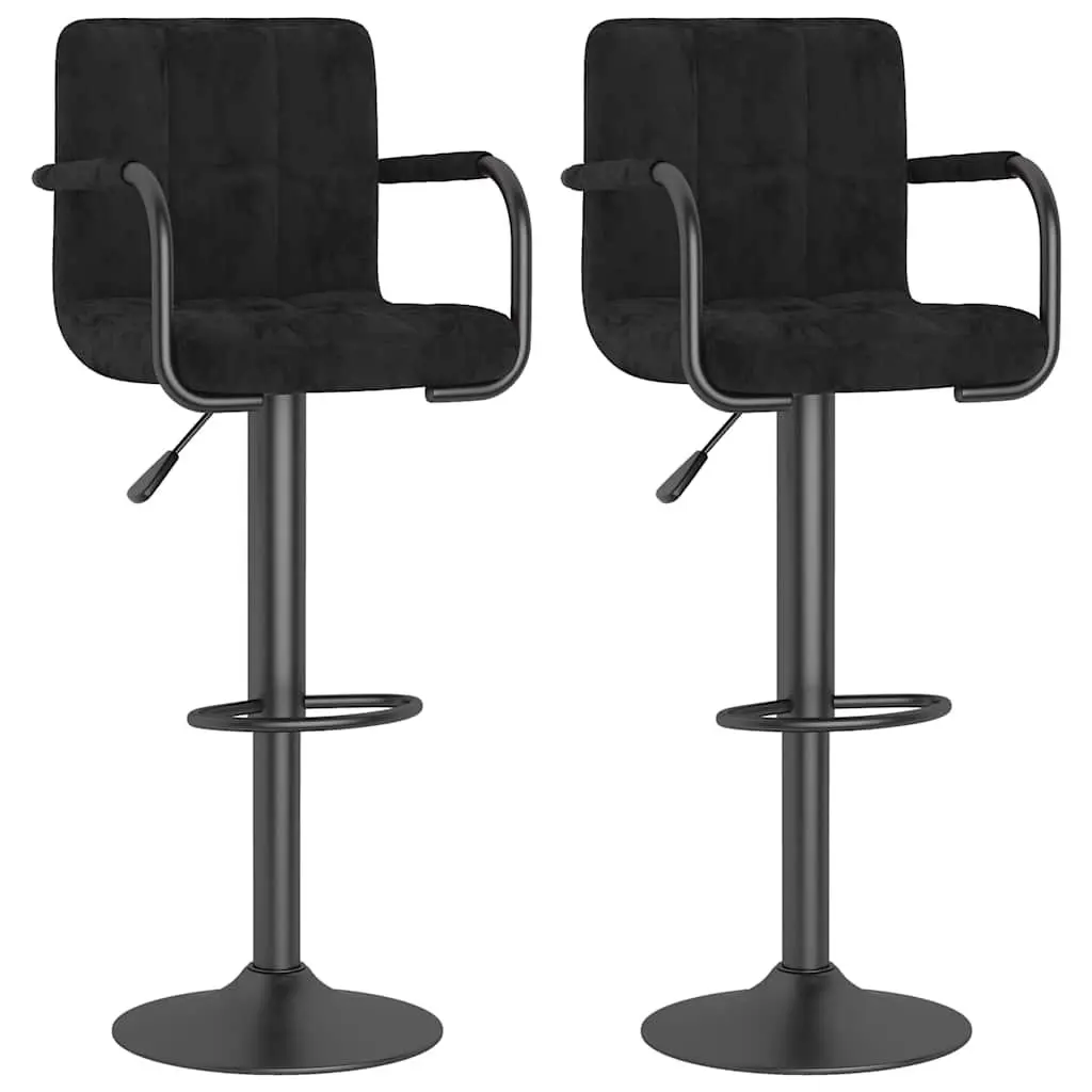 Black Velvet Bar Stools