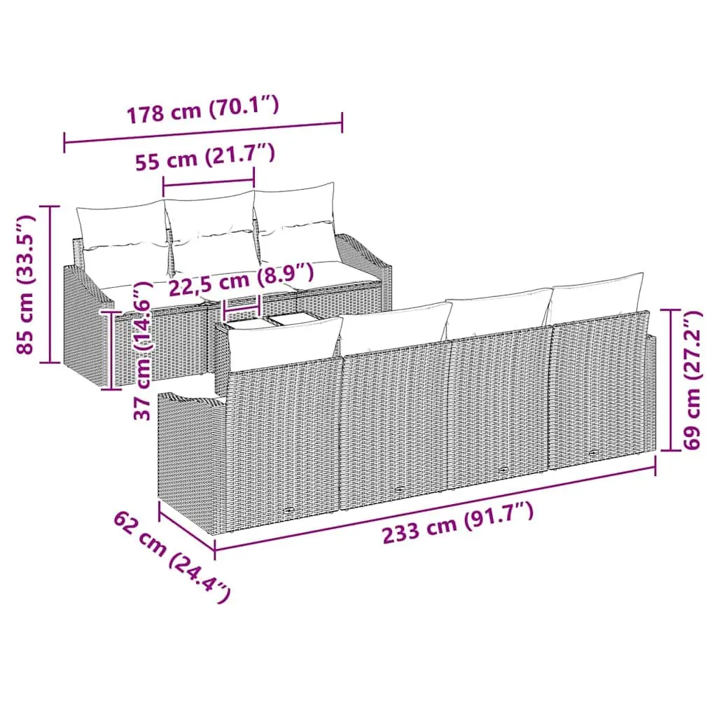 8-Piece Sofa Set