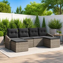 Get Ready to Lounge with This 6-Piece Outdoor Sofa Set