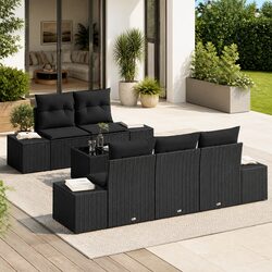 Friendly Black Modular Sofa Set for Your Outdoor Space