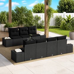 Friendly 8-Piece Outdoor Sofa Set with Cushions and Storage Bag