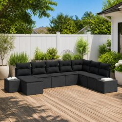 Welcome Home an 8-Piece Outdoor Sofa Set Just for You