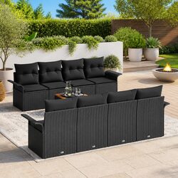 Friendly 9 Piece Modular Outdoor Sofa Set