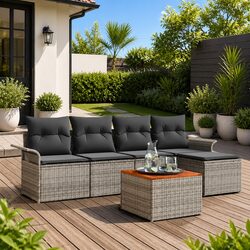 Friendly 6-Piece Garden Sofa Set for Your Outdoor Space