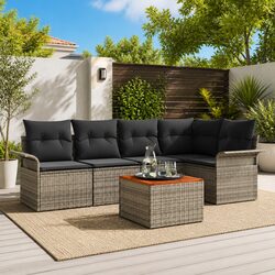 Friendly 6-Piece Outdoor Sofa Set for Your Space
