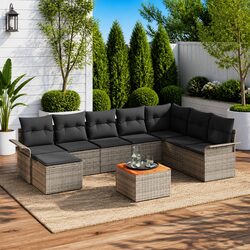 Charming 9 Piece Garden Sofa Set for Your Patio