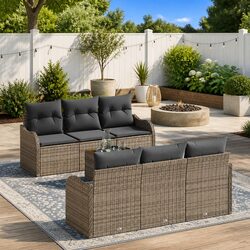 Friendly and Flexible 7-Piece Garden Sofa Set