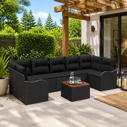 Friendly 8-Piece Modular Garden Sofa Set for You