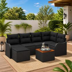 Create Your Outdoor Haven with a 7-Piece Sofa Set