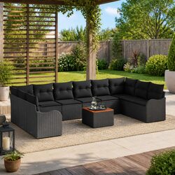 Create Your Outdoor Retreat with 11-Piece Sofa Set