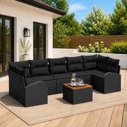 Friendly Modular Garden Sofa Set – 8 Pieces for You