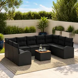Create Your Outdoor Oasis with a 10-Piece Sofa Set