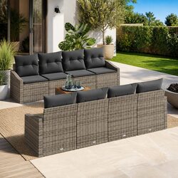 Create Comfort Outdoors with 9-Piece Modular Sofa Set