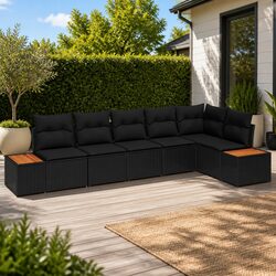 Friendly 6-Piece Garden Sofa Set for Your Outdoor Area