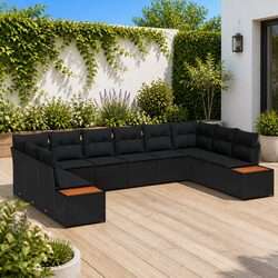 Friendly 10-Piece Modular Outdoor Sofa Set