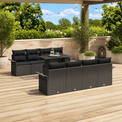 Create Your Ideal Outdoor Space with 9-Piece Sofa Set